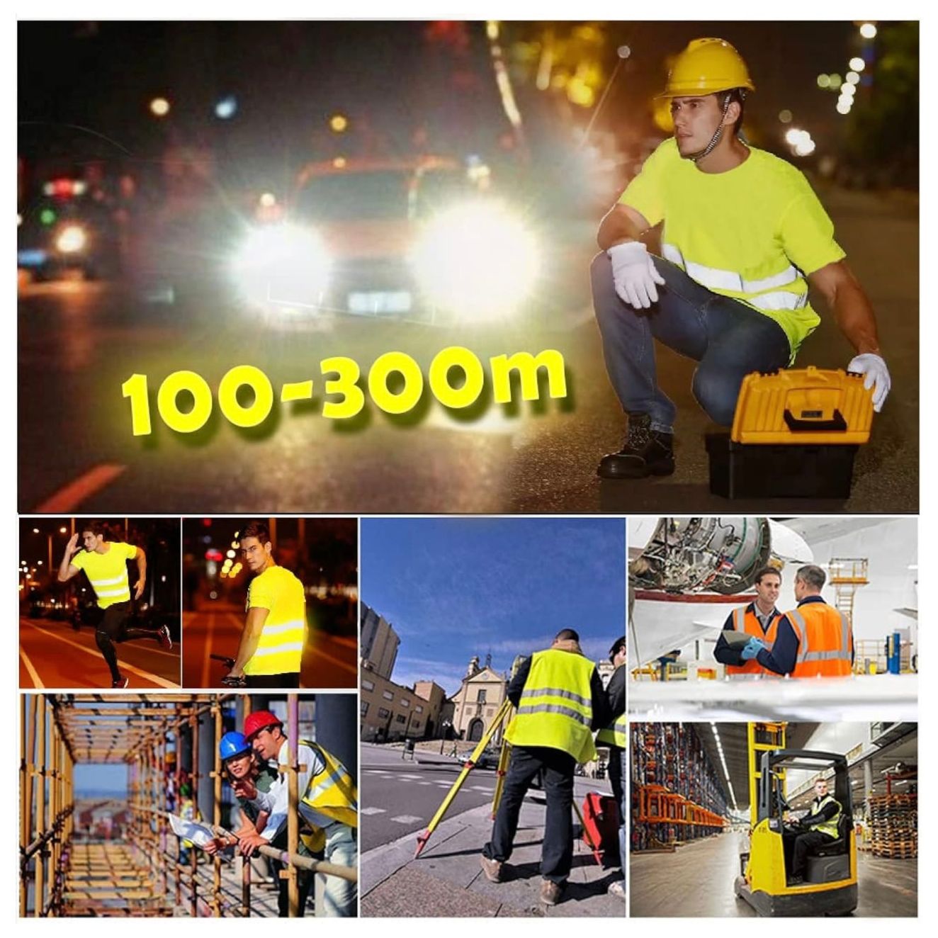 High Visibility Reflective Safety T-Shirts Custom Your Logo